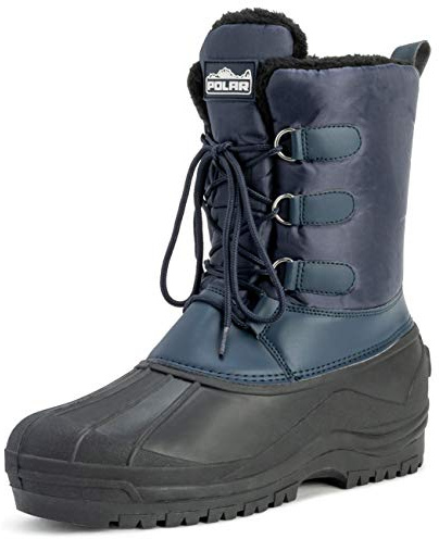 Polar Uomo Letame Allacciare Breve Nylon Pioggia Allacciare Anatra Stivali - NAV43 AYC0143