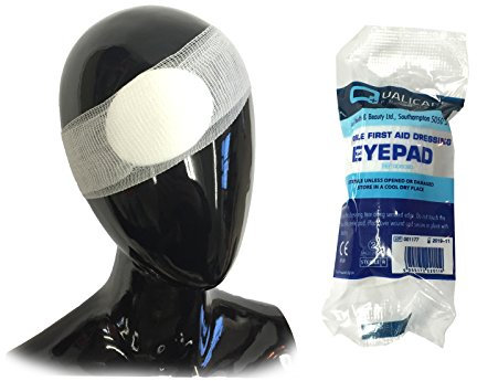 1 Pack of QUALICARE Premium FIRSTAID STERILE Medical Round Eye PAD Patch Bandage DRESSINGS