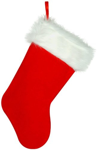 Plush Christmas Stocking Party Accessory (1 count) (1/Pkg)