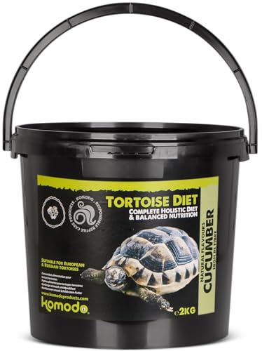 Komodo Complete Holistic Tortoise Diet Cucumber Nutritious High Fibre Healthy Sticks Premium Quality Natural Ingredients Food for All Life Stages 2Kg