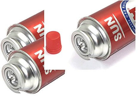 3 Pack Butane Refill Fuel Gas Can Cartridge for Portable Stove Gas Range 8oz