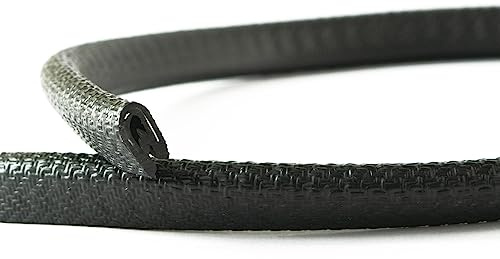 EUTRAS [10m] Kantenschutz 1-2 mm schwarz – hält ohne Kleber – perfekt für Bleche und Autotüren – schützt und entschärft Kanten – Industriequalität Made in Germany