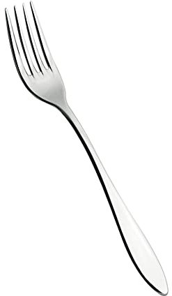 Salvinelli Galileo Set Forchette da tavola Acciaio Inox 18/10, Forchetta 12 Pezzi, Spessore 3,0 mm, Made in Italy, Finitura lucida