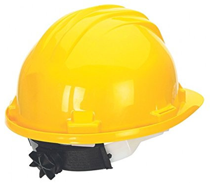 Climax M77797 Casque de chantier avec molette Jaune