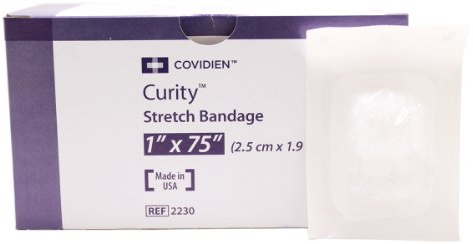 Curity Sterile Gauze Stretch Bandages 1 x 75 - Box of 12