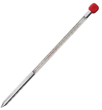 Termometro per terreno da giardino Custodia in alluminio da 320 mm - Monitora la temperatura del suolo prima di seminare e piantare il compostaggio con questa utile sonda di temperatura del suolo