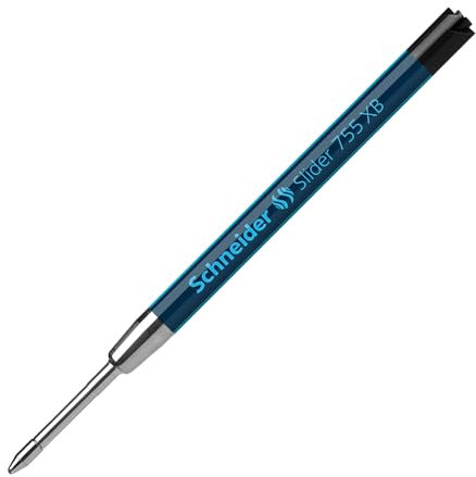 Schneider Writing Instruments Ballpoint Pen Refill Slider 755, Indelible, XB, Black, 1 Piece
