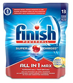 Finish Tout-en-un, nettoyant pour lave-vaisselle, 13 tablettes, 242 g Citron