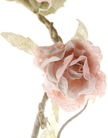 Sass & Belle Rose Garland, Light Pink, 165 cm