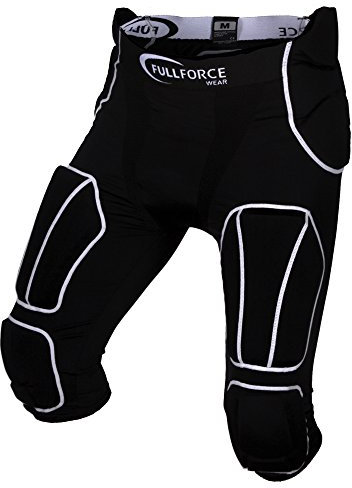 Full Force Herren Hose 7-Pocket mit 7 eingenähten Pads, Schwarz, XL, FF0208260213