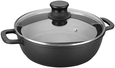 Lacor BRATENTOPF M/GLASDECKEL 28 GIESSENALUM, aluminium, 28 cm