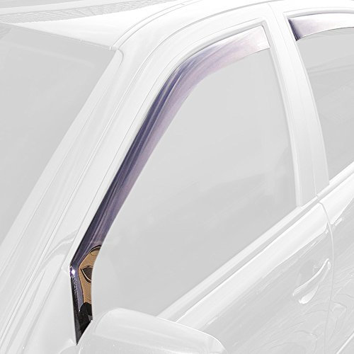 ClimAir Windabweiser Schwarz kompatibel mit Volkswagen Up 5 türer 2011- / Seat Mii 5 türer 2012- / Skoda Citigo 5 türer 2012-