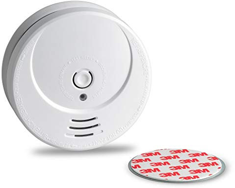 SEBSON Détecteur de Fumée, Photoélectrique, Pile au Lithium Longue durée (10 années), Certifié DIN en 14604, Alarme de Fumee GS506 INCL. Fixation magnétique