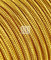 Merlotti 20330 Cable eléctrico Redondo H03VV-F 2 x 0,75, Dorado, 3 m