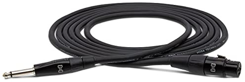 Hosa HMIC-010HZ Pro Microphone Cable, REAN XLR3F to 1/4 in TS, 10 ft