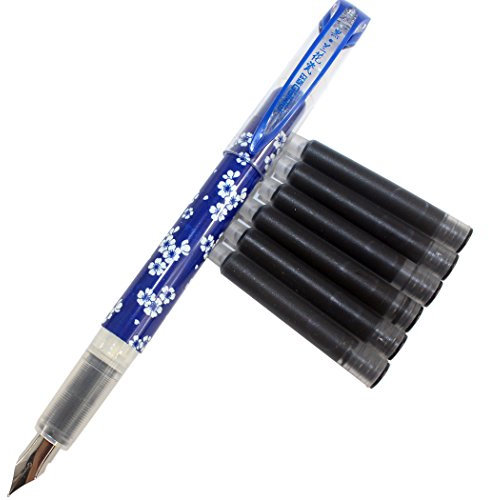 Gullor Orchid Porcelain 20218 erasable ink fountain pen - with black ink cartridge