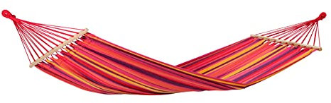 AMAZONAS Stabhängematte wetterfest UV-beständig Tonga Vulcano 200cm x 100cm bis 120kg buntgestreift