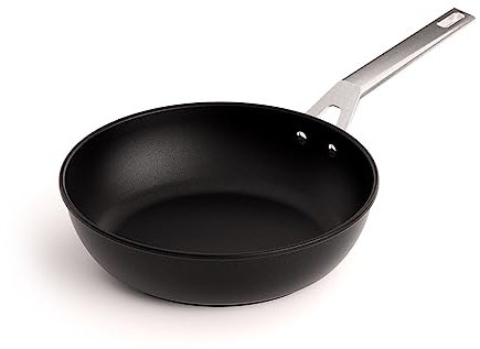 Valira Aire - Sartén Honda premium de 28 cm hecha en España, aluminio fundido con antiadherente reforzado, apta para inducción