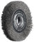 PFERD POS Rundbürste breit ungezopft RBU | Ø 150x25xvariable Bohrung Stahl-Draht-Ø 0,30 | 43701209 – für den Schleifbock
