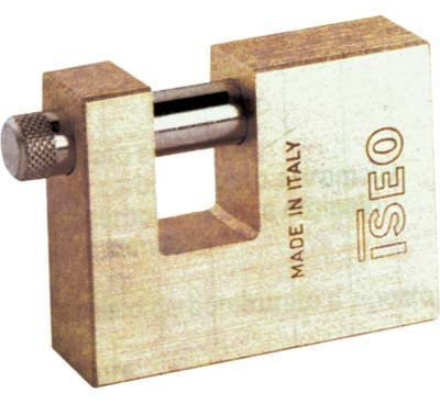 Lucchetto Antiscasso Corpo In Ottone, Arco In Acciaio Cromato.