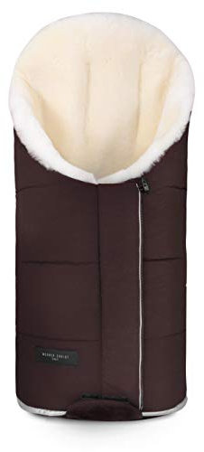 Werner Christ Baby, Lammfell Kinderwagen-Fußsack TULAVARIO – Buggy Lammfellfußsack (Kinder ab 6 - bis 36 Monate) aus medizinischem Fell, in Chocolate (braun)