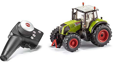 siku 6882, Claas Axion 850 tractor, Radio controlled, 1:32, Includes remote control, Metal,Plastic, Green, Battery operated, Compatible with attachments
