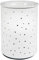 ONVAYA Porzellan Duftlampe DOTS | 1 Stück | Elektrisch | Weiss | 15 cm | für die Steckdose | mit Birne | Aromalampe