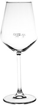 Pasabahce 5830035 Confezione 6 Calici Con Rigo Allegra In Vetro Cl 35