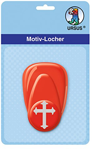 Ursus 19470054 Hole Punch Cross 1 Small 16 mm Red