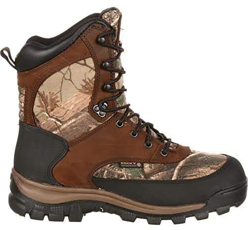 ROCKY Core Waterproof 400G Insulated Outdoor Boot, Brown Realtree Ap, Size 10(ME)