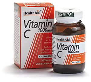 HealthAid Vitamin C 1000mg - Chewable - 30Vegetarian Tablets