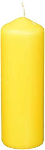 Bolsius - Candele a colonna, 200 x 70 mm, 1 pezzo, colore: Giallo