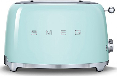 Smeg TSF01PGUK | 50's Retro Style 2 Slice Toaster in Pastel Green