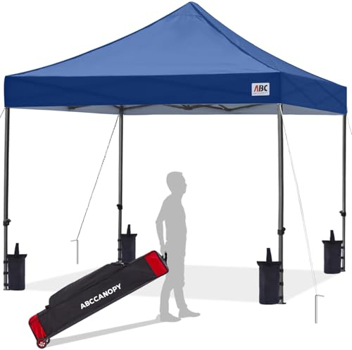 ABCCANOPY 3x3M Commercial Pop-Up Canopy Shelter Carry Bag Navy Blue