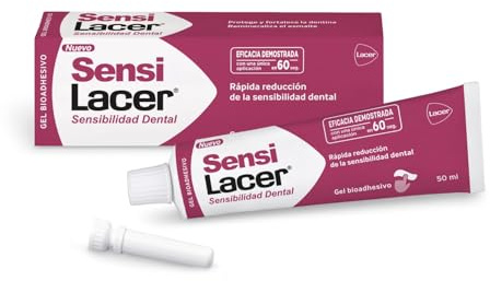 LACER SENSI - Gel Bioadhesivo 50 ml, Acción Desensibilizante, Efecto Rápido y Duradero, Protección Diaria Contra la Caries, Fortalece la Dentina Expuesta