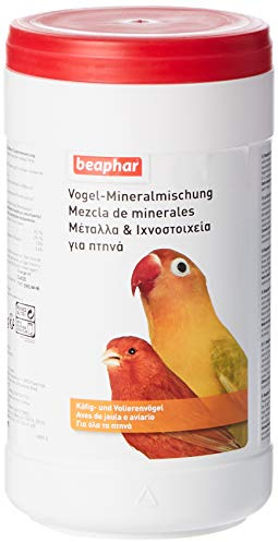 BEAPHAR – Grit, mélange minéral pour oiseau – Complément alimentaire – Une meilleure santé – Renforce les os, développe de coquille solides – Contient Calcium, Phosphore, Algues & Charbon – 1,25kg