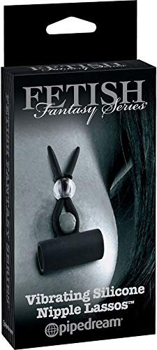 Pipedream - FF Limited Edition Fetish Fantasy Series - Pezón De Silicona Vibrante 37 G, Edición Limitada, Black