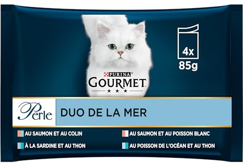 Gourmet Perle - Pasto per gatto adulto, Confezione da 12 (4 x 85gr)