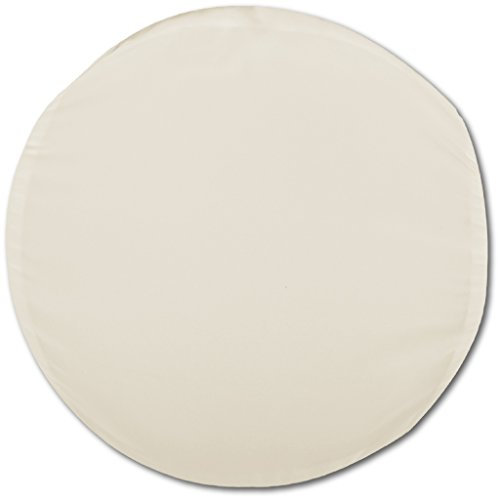 Bestlivings Kissenbezug Beige (Ø 60 cm) mit verdecktem Reißverschluss - viele Größen und Farben