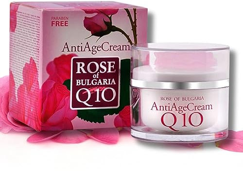 Biofresh Rose of Bulgaria Anti Age Cream Q 10 mit Rosenwasser, Jojobaöl, Vitamin E und Sheabutter 50ml