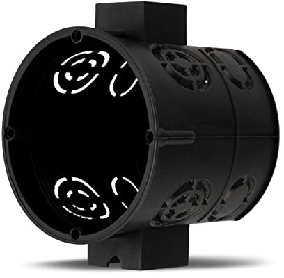 REV Schalterdose unterputz, 25 Stück, Unterputzdose für tiefe Schalter. Ø6cm, Tiefe: 6cm, schwarz