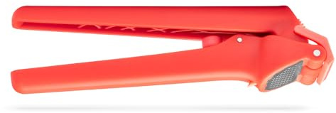 Dreamfarm Garject Lite 2-In-1 Garlic Peeler, Garlic Press & Mincer with Garlic Peel Ejector, Nylon - Red