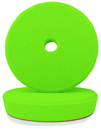 ALCLEAR 50163G 2er Set Polierpads mittelhart für RUPES Maschinen, Durchmesser Ø 163/150x30 mm, grün
