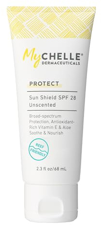 MyChelle Dermaceuticals, Sun Shield, SPF 28, Unscented, All/Combination,2.3floz