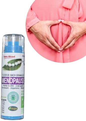 KOSMEO B Ménopause Complexe Fleurs de Bach sans Alcool 130 Granules Renforcé par Chromothérapie - BIO - 0.12 kg