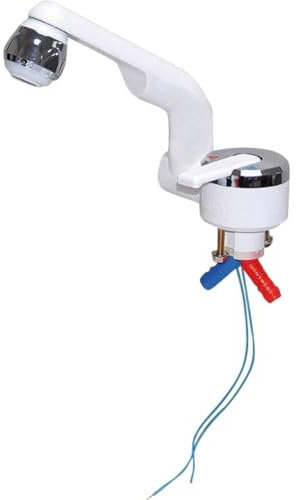 Barwig 20000-230 Einhebel-Mischarmatur Schlauch-Anschluss 10 mm Weiß, Chrom