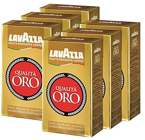 Lavazza Qualità Oro, Caffè macinato, 6x 250g