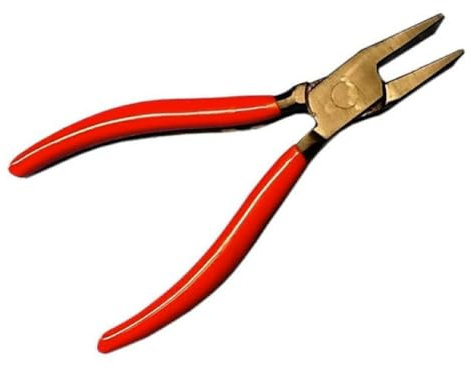 Sanpro Mini Falzzange/Karosserie Zange - gerade 0° (Falzzange Karosseriezange Karosserie Zange gebogen Falzwerkzeuge Spenglereisen Spengler Werkzeuge) Größe: Mini