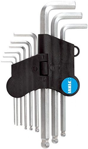 SERIE 9 CHIAVI ESAGONALI LUNGHE CON PUNTA SFERICA 0215 FERVI