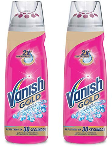 Vanish Quitamanchas Oxi gel pretratante eficaz contra las manchas más difíciles - Pack ahorro 2 unidades